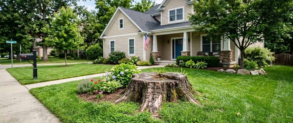 stump grinding or removal